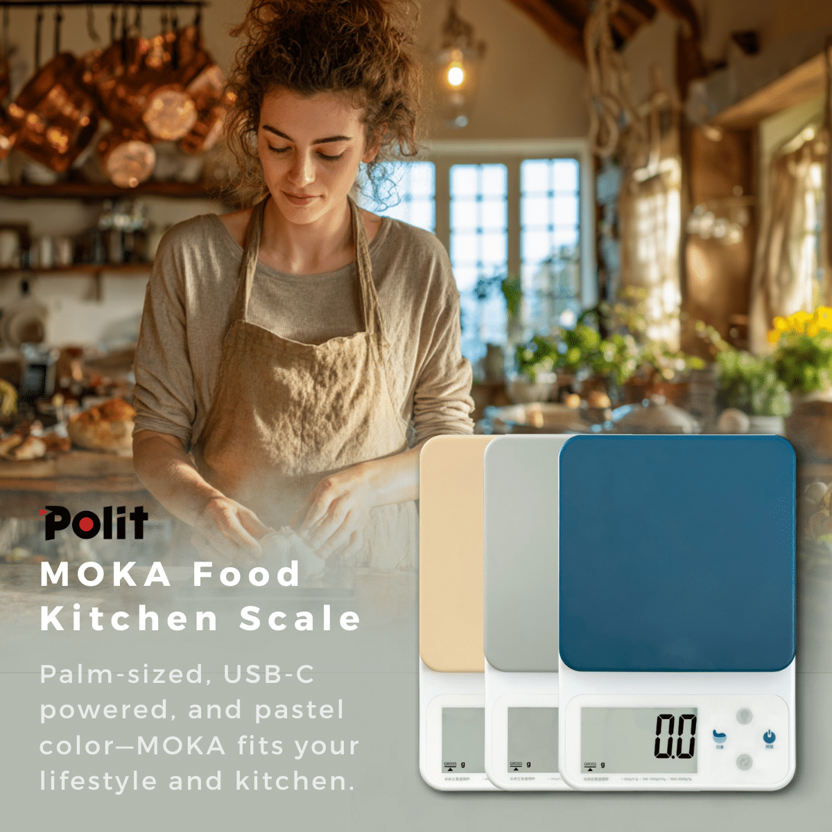 MOKA Food Kitchen Scale|Weighing Solutions|Polit Smart Scale