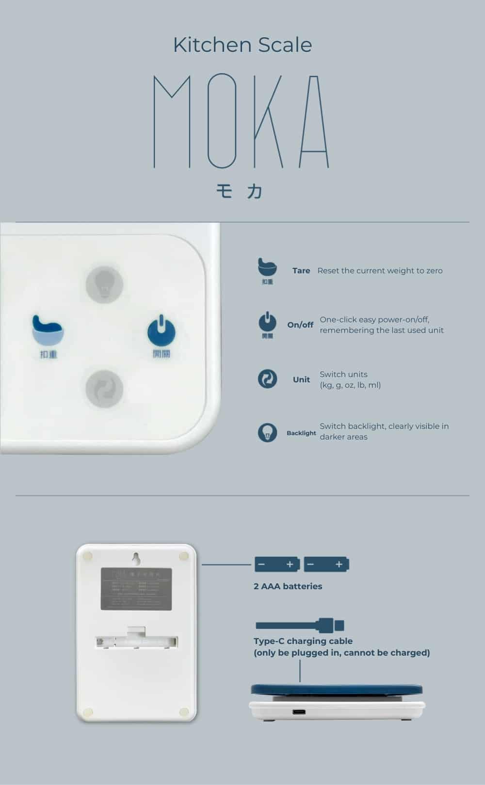 MOKA Food Kitchen Scale|Weighing Solutions|Polit Smart Scale