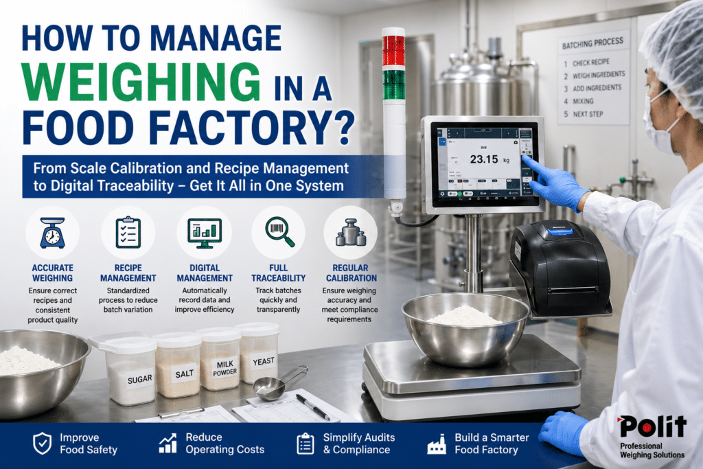 Weighing Management in Food Manufacturing: Why It Matters More Than Ever|Weighing Solutions|Polit Smart Scale